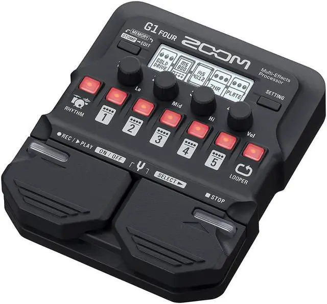 Alt view image 11 of 14 - zoom electric guitar multi effect g1 four