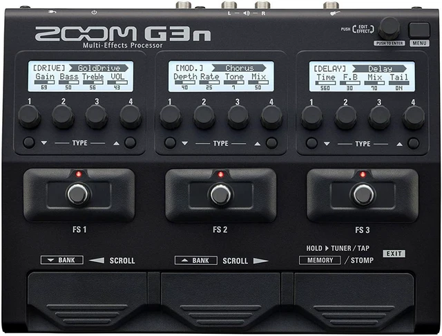 Alt view image 16 of 20 - Zoom G3N Multi Effects Amp Processor Pedal Simulator for Guitarists
