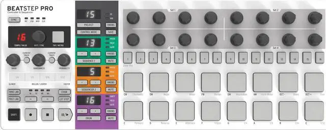 Alt view image 2 of 8 - arturia beatstep pro controller & sequencer