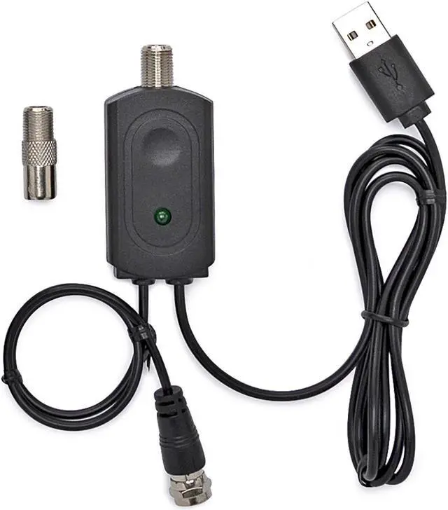 Alt view image 3 of 6 - Knox Gear Ultra Thin Digital HDTV Antenna with Nylon-Braided 4K HDMI Cable