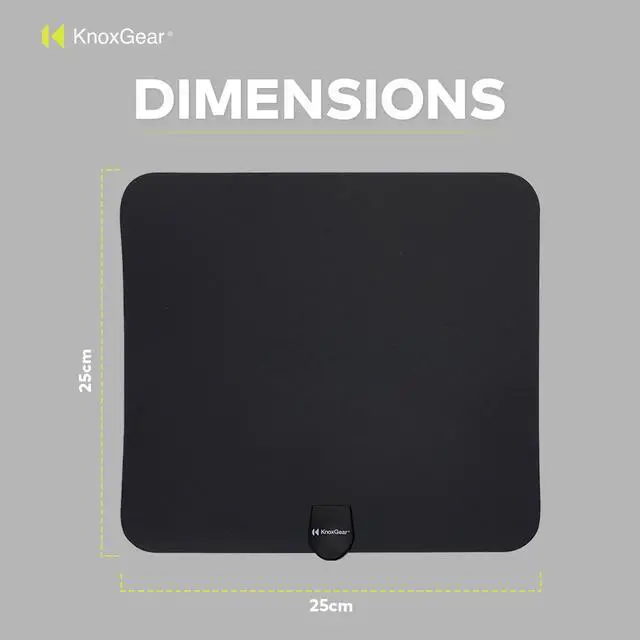 Alt view image 6 of 7 - Knox Gear Ultra Thin Digital HDTV Antenna with built-in detachable Amplifier
