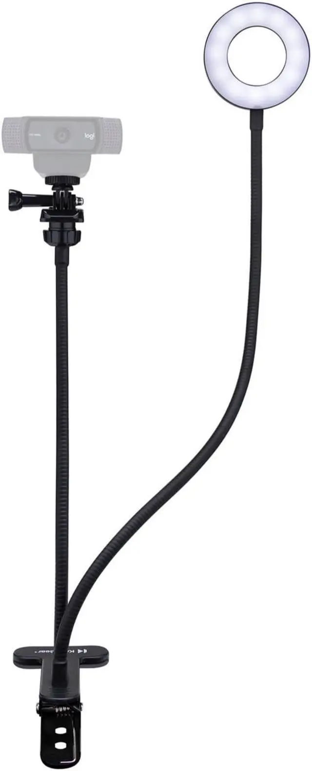 Alt view image 3 of 7 - Logitech C920S Pro HD Webcam Bundle with USB Hub and Ring Light Bundle