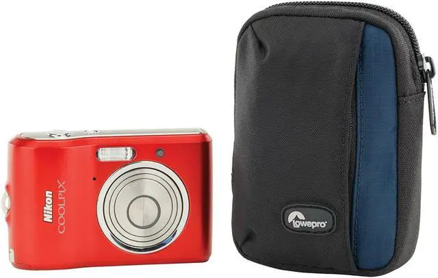 Alt view image 7 of 9 - Lowepro Newport 10 Digital Camera Case (Black/Blue)