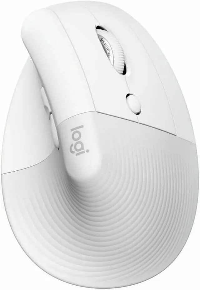 Alt view image 2 of 7 - Logitech Lift Vertical Wireless Ergonomic Mouse (Pale Gray) and 4-Port USB 3.0