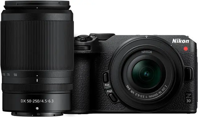 Alt view image 3 of 16 - Nikon Z 30 w/NIKKOR Z DX 16-50mm f/3.5-6.3 VR & NIKKOR Z DX 50-250mm f/4.5-6.3 VR Kit