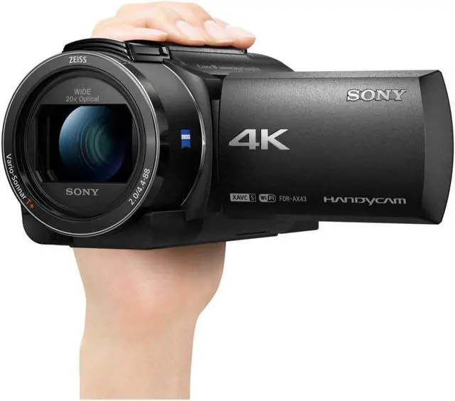 Alt view image 11 of 17 - Sony FDR-AX43A UHD 4K Handycam Camcorder