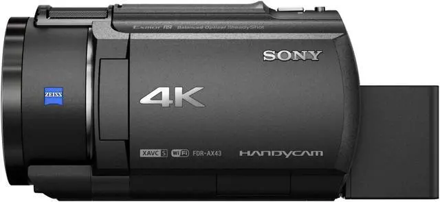 Alt view image 10 of 17 - Sony FDR-AX43A UHD 4K Handycam Camcorder