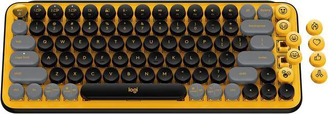 Alt view image 3 of 10 - Logitech POP Keys Wireless Mechanical Keyboard w/ Customizable Emoji Keys