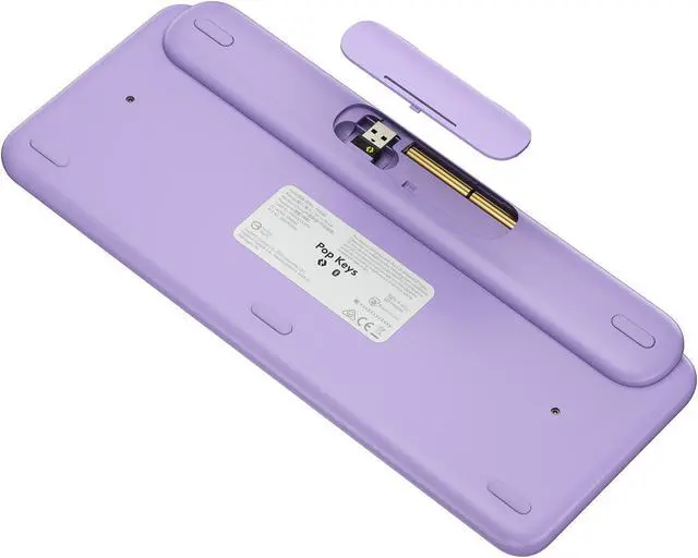 Alt view image 7 of 18 - Logitech POP Keys Mechanical Wireless Keyboard with Customizable Emoji , Durable Compact Design, Bluetooth or USB Connectivity, Multi-Device, OS Compatible - Daydream Mint