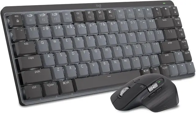 Alt view image 5 of 7 - Logitech MX Mechanical Mini Clicky Keyboard (Graphite) with 3.0 USB Hub