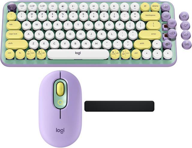 Logitech POP Keys Wireless Mechanical Keyboard and POP Mouse Bundle 