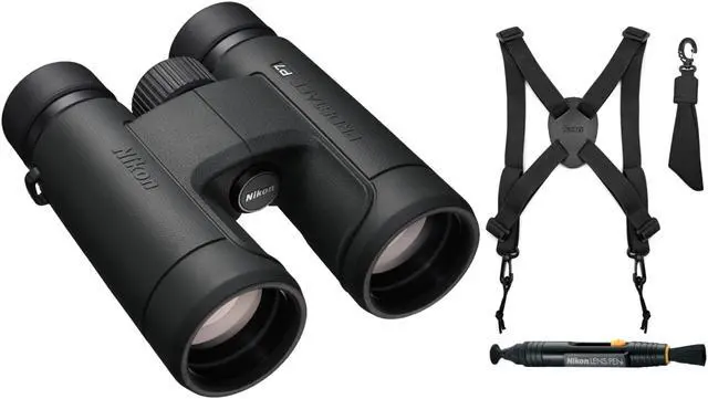 Main image of Nikon Prostaff P7 10X42 Binoculars with Harness and Lens Pen Cleaning System