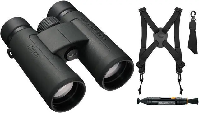 Main image of Nikon Prostaff P3 10X42 Binoculars with Harness and Lens Pen Cleaning System