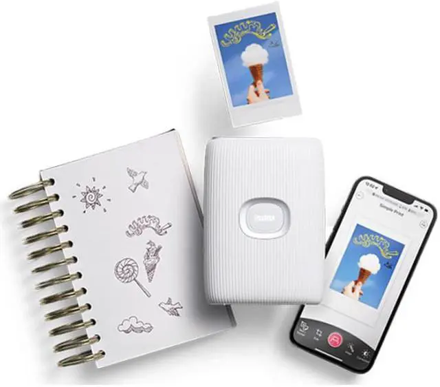 Alt view image 11 of 18 - Fujifilm Instax Mini Link 2 Wireless Smartphone Printer, Clay White #16767155