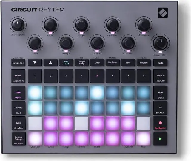 Alt view image 20 of 20 - Novation Circuit Rhythm Groovebox with Standalone Sampler and Groove Production Workstation