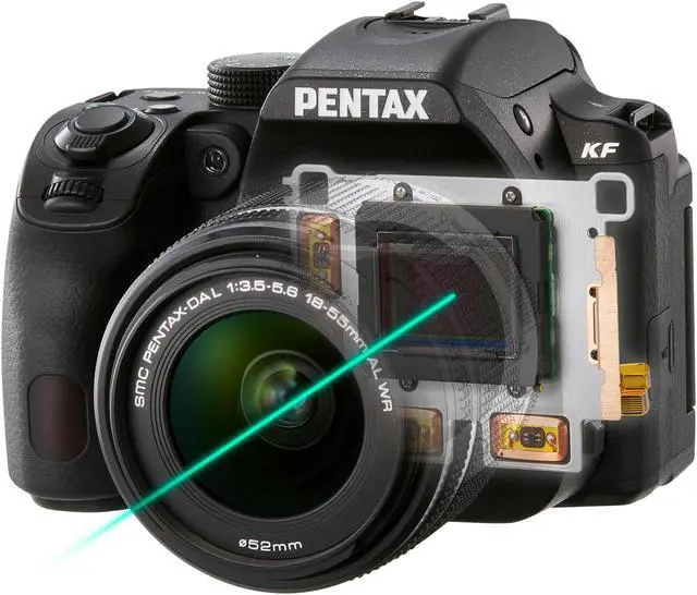 Alt view image 7 of 14 - Pentax KF DSLR Camera Kit (Black) with PENTAX DA L 18-55mm F3.5-5.6 AL WR Lens