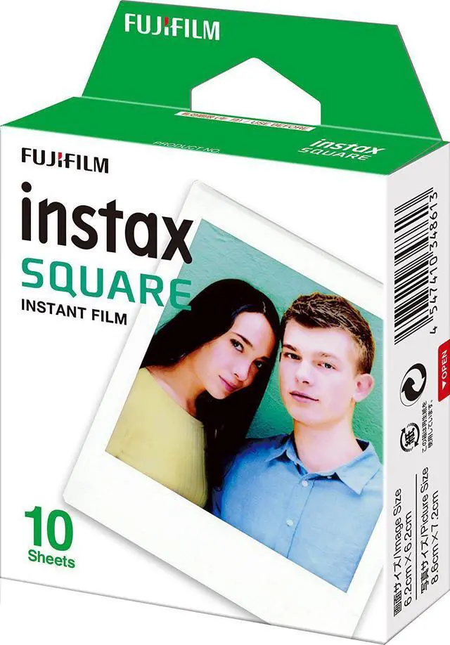 Alt view image 2 of 4 - Fujifilm Instax Square Film for SQ10 Cameras 4 Pack (40 Sheets) w/ 32GB Memory