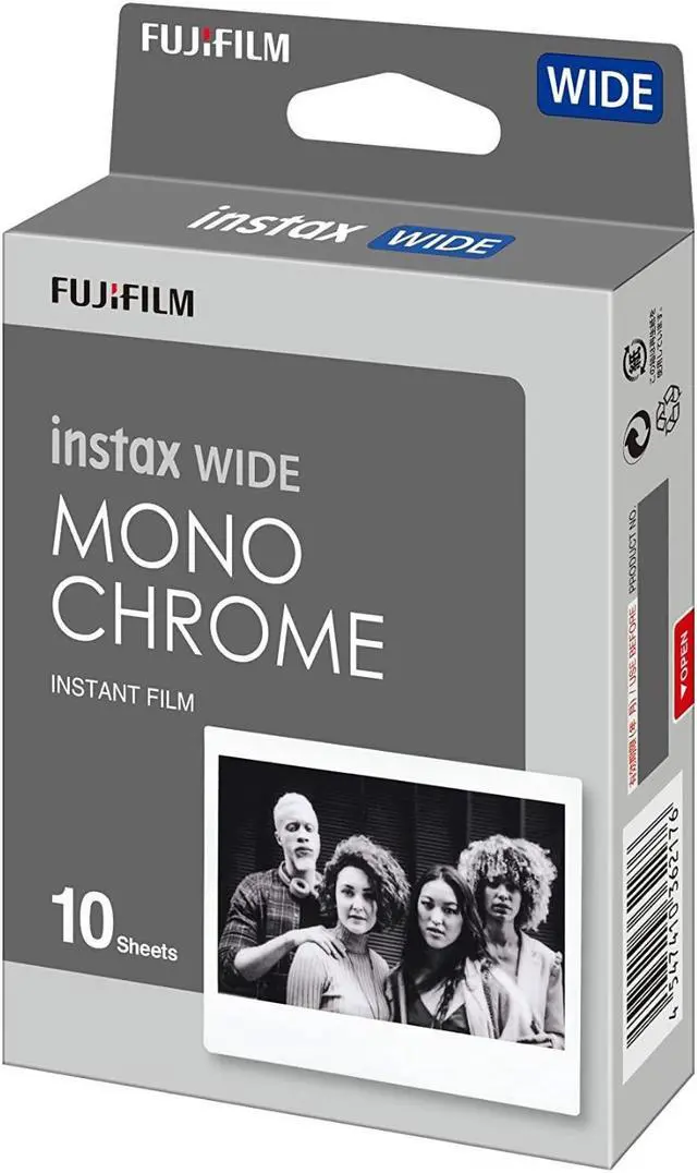 Alt view image 11 of 17 - Fujifilm Instax Wide Monochrome Film, White (16564101)