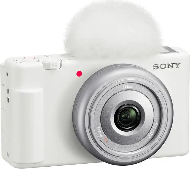 Alt view image 7 of 20 - Sony ZV-1F Vlog Camera for Content Creators and Vloggers (White)