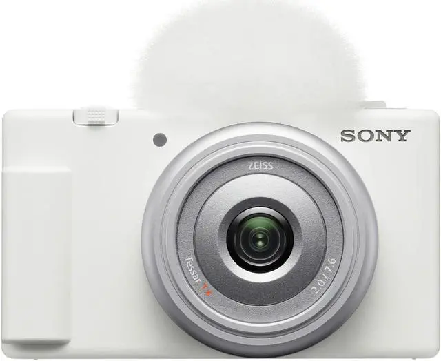 Alt view image 8 of 20 - Sony ZV-1F Vlog Camera for Content Creators and Vloggers (White)