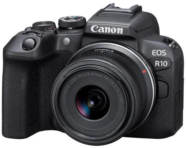 Alt view image 2 of 20 - Canon EOS R10 Mirrorless Camera w/RF-S18-45mm f/4.5-6.3 is STM Lens Kit (Content Creator kit)