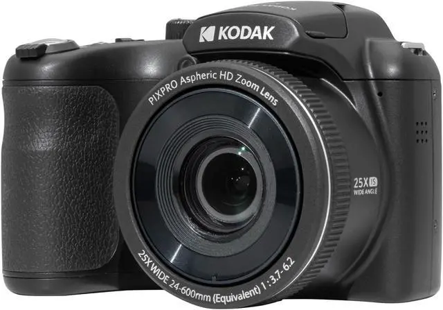 Alt view image 2 of 15 - Kodak PIXPRO AZ255 Astro Zoom 16MP Digital Camera (Black)