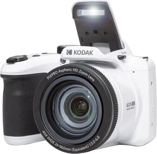 Alt view image 5 of 16 - Kodak PIXPRO AZ405 20.7MP Astro Zoom Digital Camera with 40x Optical Zoom (White)