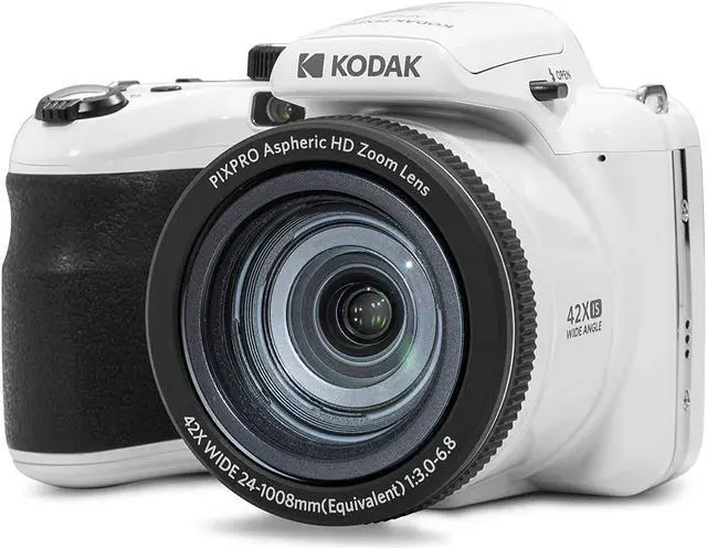 Alt view image 3 of 13 - Kodak PIXPRO AZ425 Astro Zoom 20MP Digital Camera with 42x Optical Zoom (White)