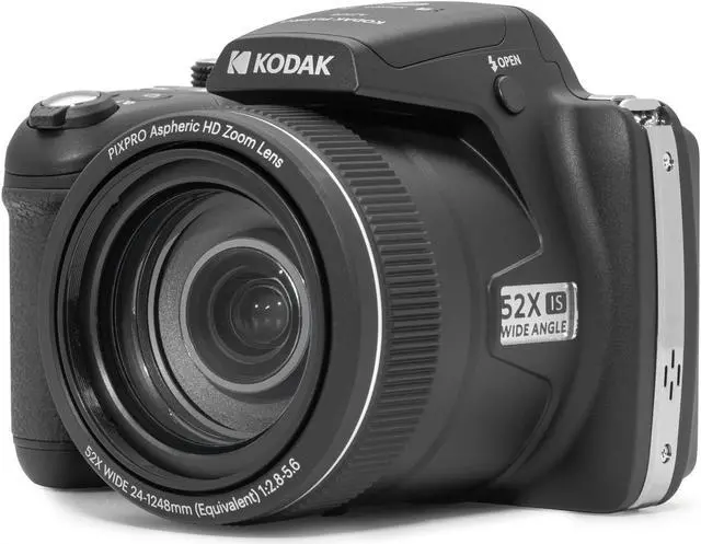 Alt view image 4 of 15 - Kodak PIXPRO AZ528 16MP Astro Zoom Digital Camera with 52x Optical Zoom (Black)