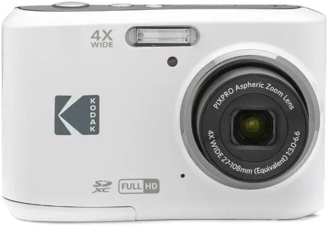 Alt view image 2 of 7 - Kodak PIXPRO FZ45 Digital Camera (White) with Accessory Bundle