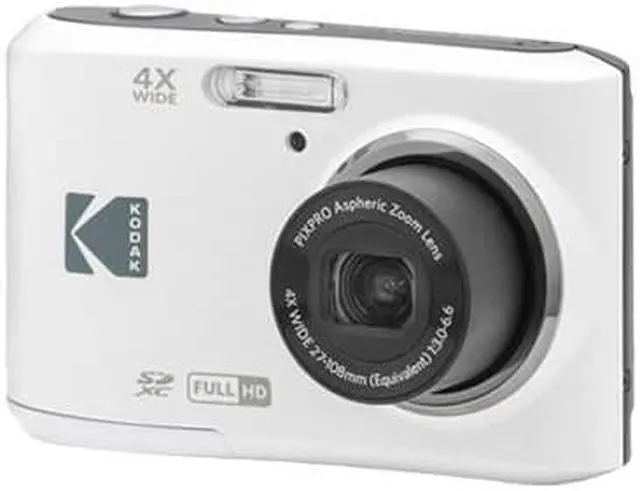 Alt view image 2 of 6 - Kodak PIXPRO FZ45 Friendly Zoom Digital Camera (White) with 32GB SD Card Bundle