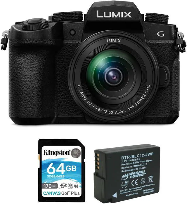 Main image of Panasonic Lumix G95 Hybrid Mirrorless Camera with 12-60mm Lens bundle