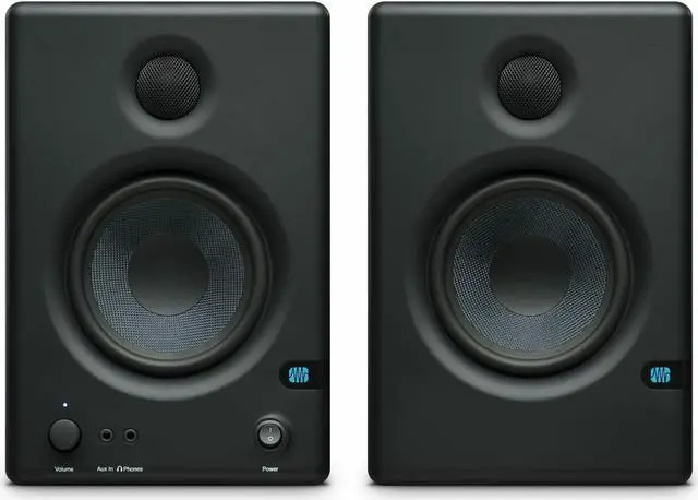 Alt view image 2 of 4 - PreSonus 4.5-Inch 2-Way Active Studio Monitors with Audio Interface and Cables