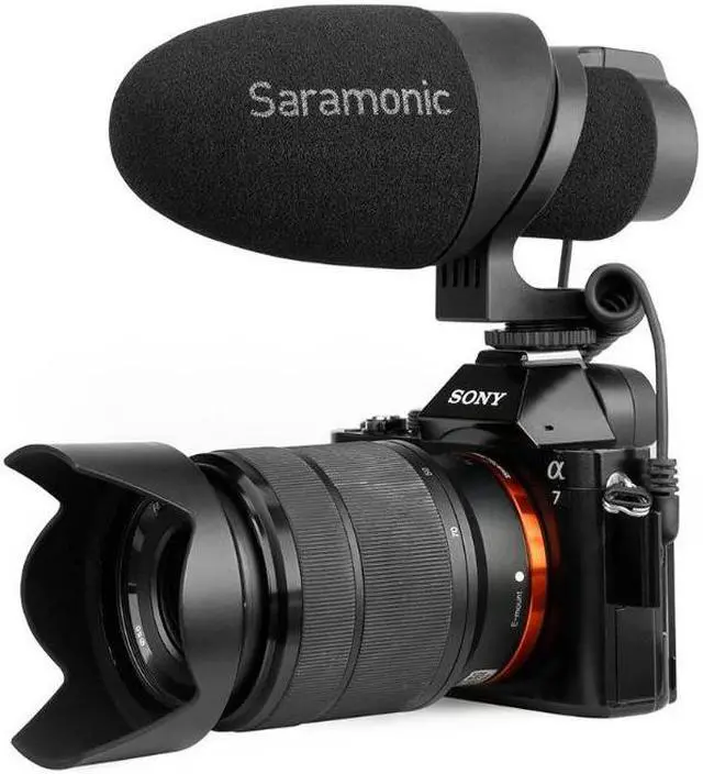 Alt view image 7 of 7 - Saramonic CamMic Camera-Mount Shotgun Microphone for DSLR Cameras + Smartphones