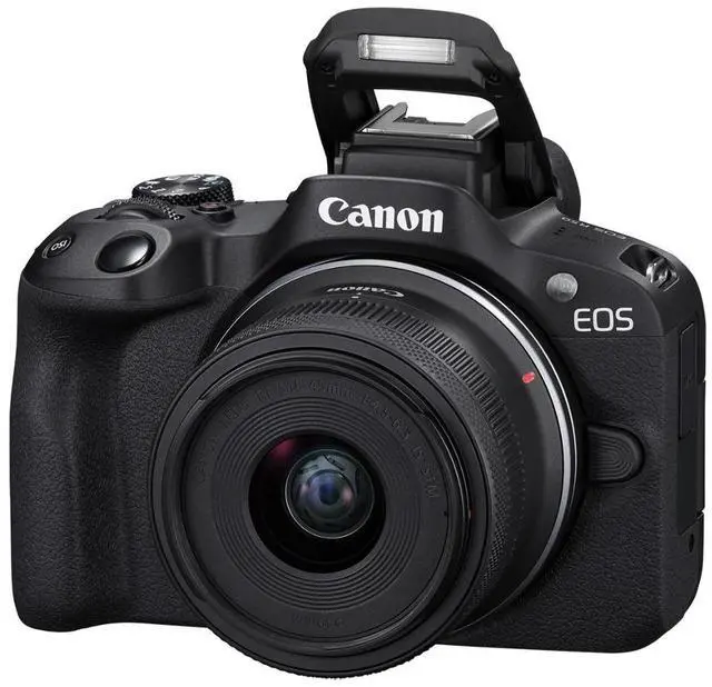 Alt view image 6 of 20 - Canon EOS R50 Mirrorless Camera with 18-45mm and 55-210mm Lenses (Black)