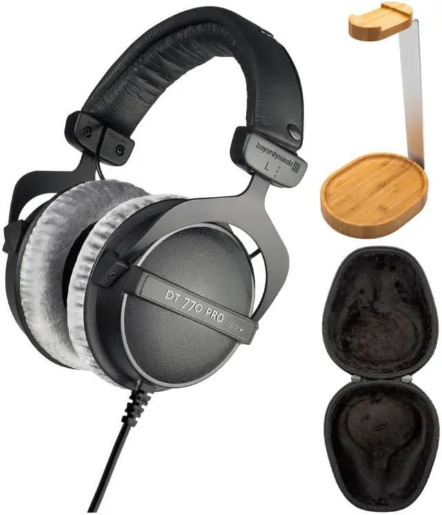 Main image of Beyerdynamic DT 770 PRO 80 Ohm Over-Ear Studio Headphones (Black) Bundle