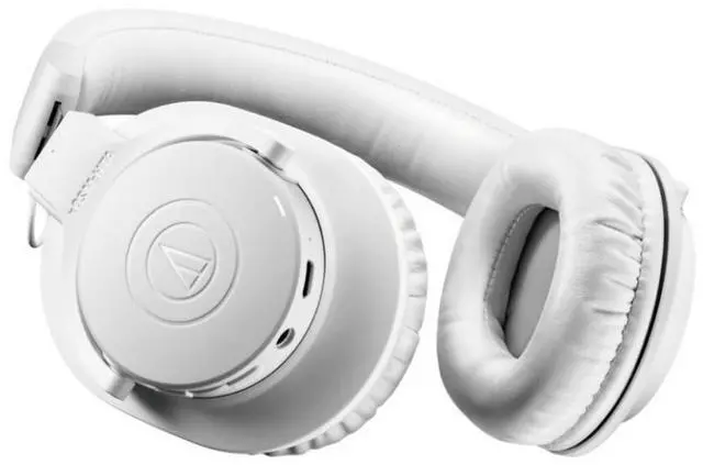 Alt view image 9 of 12 - Audio Technica ATHM20XBTWH Wireless Over-Ear Headphones - White