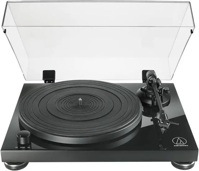 Alt view image 13 of 20 - AudioTechnica AT-LPW50PB Fully Manual Belt-Drive Turntable (Piano Black)