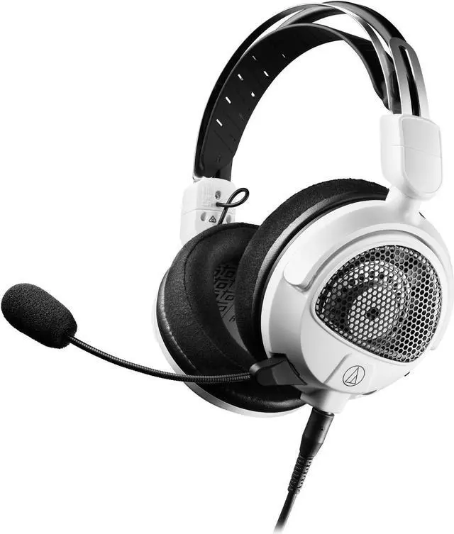 Alt view image 11 of 18 - Audio Technica High-Fidelity Open Back Gaming Headset - White