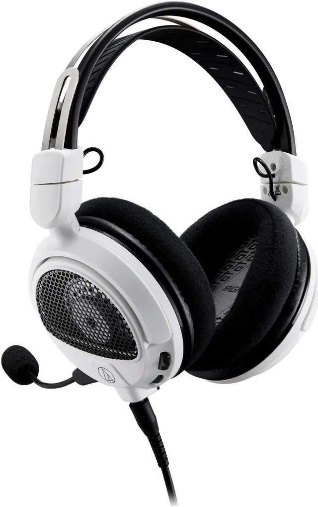 Alt view image 12 of 18 - Audio Technica High-Fidelity Open Back Gaming Headset - White