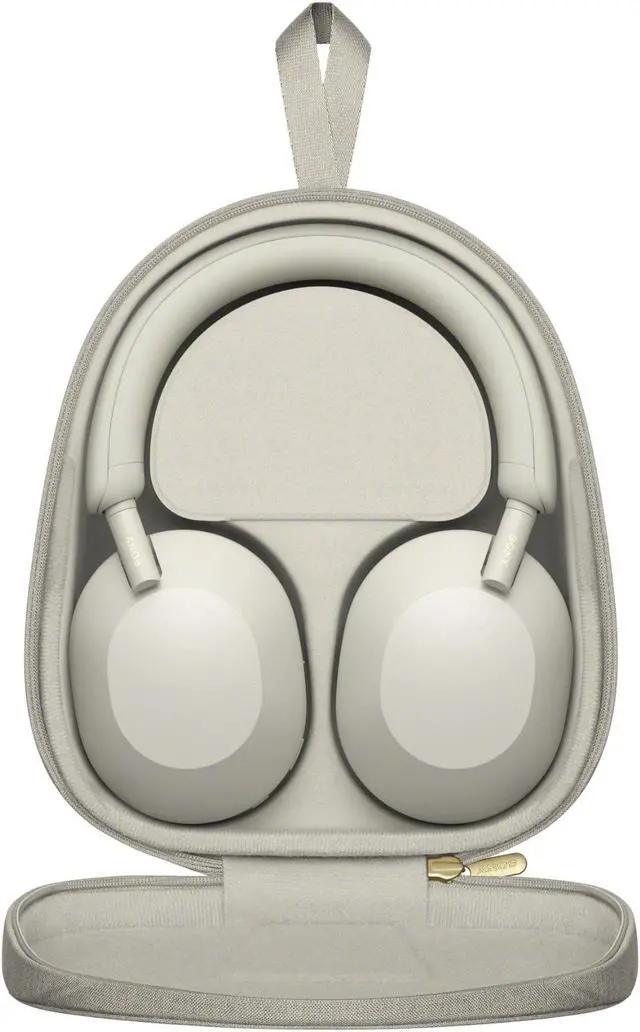 Alt view image 19 of 20 - Sony WH-1000XM5 Noise-Canceling Wireless Over-Ear Headphones (Silver)