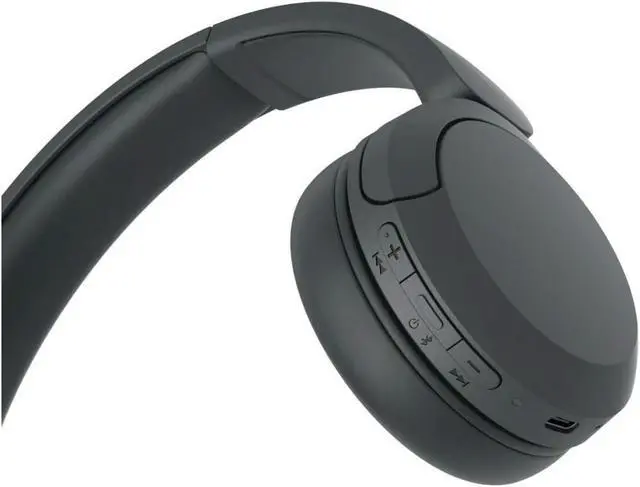 Alt view image 6 of 7 - Sony WH-CH520 Compact Wireless Bluetooth On-Ear Headphones (Black) bundle