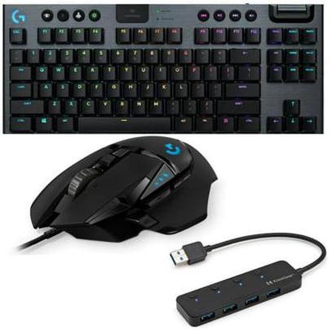 Logitech G Series G915 TKL Tenkeyless LIGHTSPEED Wireless RGB Mechanical  Gaming Keyboard, Black 