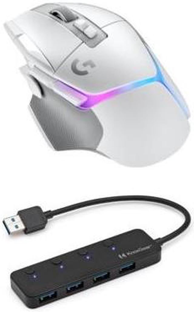 Logitech G502 X Plus Wireless Gaming Mouse (White) Bundle 