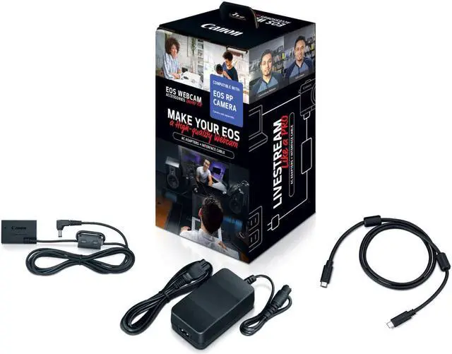 Alt view image 10 of 14 - Canon EOS Webcam Accessories Starter Kit for EOS RP