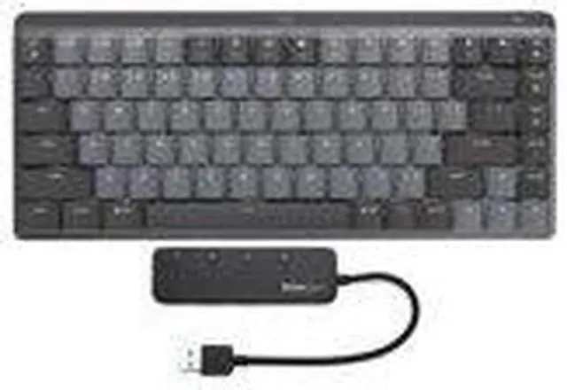 Alt view image 4 of 7 - Logitech MX Mechanical Mini Clicky Keyboard (Graphite) with 3.0 USB Hub