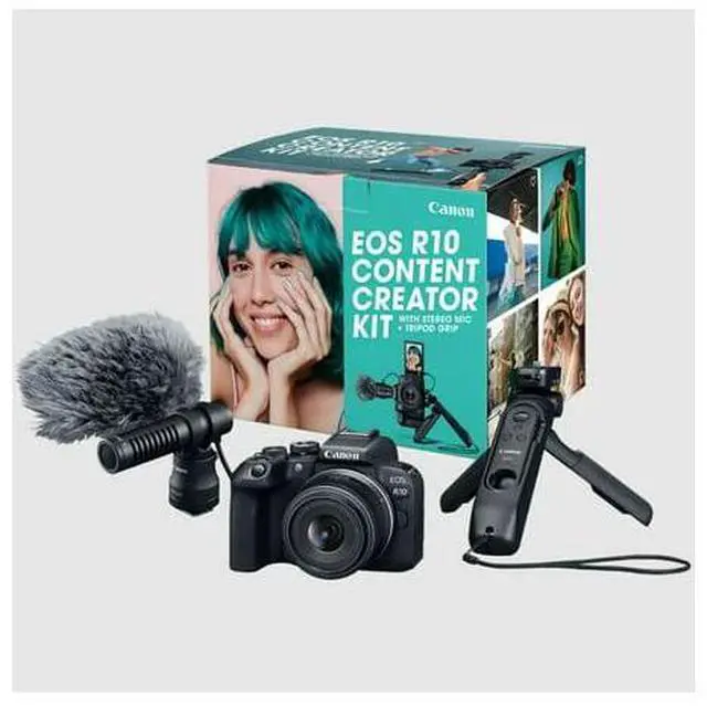 Alt view image 13 of 20 - Canon EOS R10 Mirrorless Camera w/RF-S18-45mm f/4.5-6.3 is STM Lens Kit (Content Creator kit)