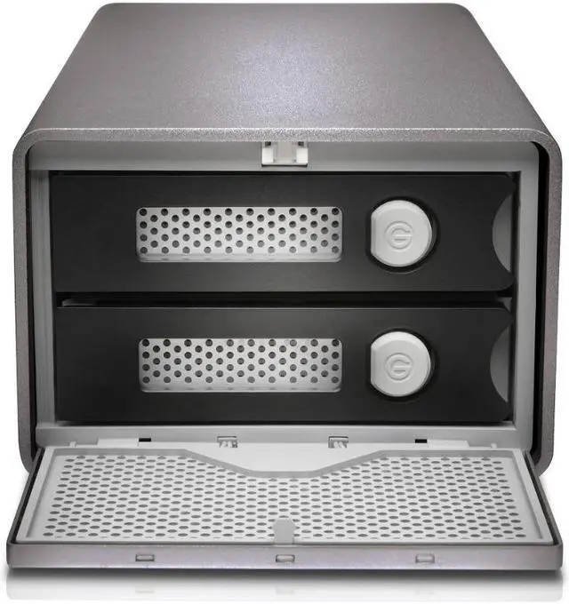 Alt view image 8 of 10 - SanDisk Professional G-RAID 2 Dual-drive Storage System SDPH62H012TNBAAD