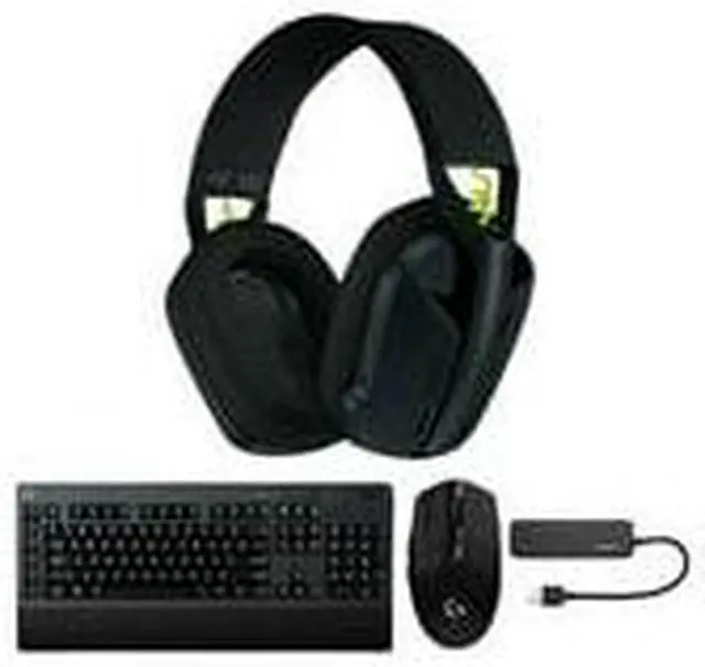 Alt view image 3 of 7 - Logitech G Series G435 Wireless Gaming Headset with Keyboard, Mouse and USB Hub
