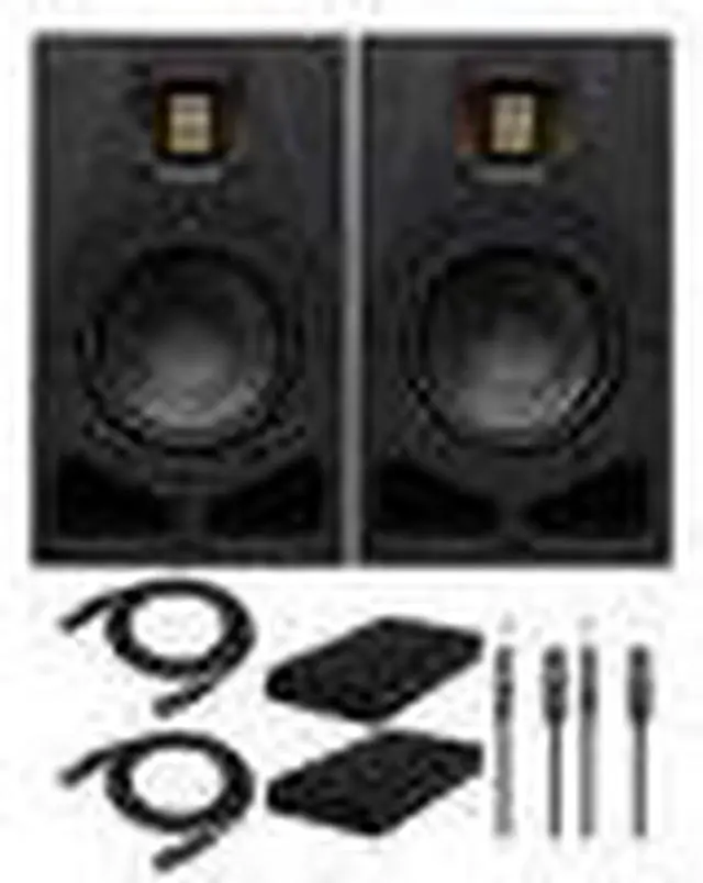 Alt view image 5 of 7 - Adam Audio A7V Powered Two-Way Studio Monitor (2-Pack) Bundle
